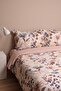 Lily Beige 100% Cotton Double Duvet Cover Set - 4 Pieces - 6