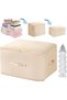 Self Compression Organizer Super Space Saving 2 Layer Foldable Blanket Storage Bag with 6 Shoe Covers for Quilt