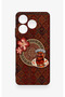 Realme C63 Compatible Carpet and Tea Patterned Silicone Case - 2