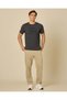 Men Beige Plain Pyjama Bottom - 2