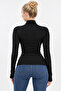 Women's 100% Viscose Finger Detail Turtleneck Long Sleeve Bodysuit – Flexible, Soft Textured, Stylish and Comfortable for Daily Use - 3
