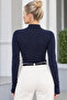 Women's 100% Viscose Finger Detail Turtleneck Long Sleeve Bodysuit – Flexible, Soft Textured, Stylish and Comfortable for Daily Use - 4