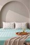 Green Gardenia Double Flat Sheet Set - 3 Pieces - 2