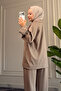 6644 - Stylish, Comfortable, Loose-Fitting Modal Fabric Women's Set with Hem Stitching Detail - 5