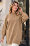 Sweater with Stone Detail on Sleeves K6033 Camel