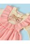 Infant Girls Pink Plain Knitted Dress - 2