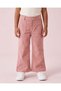 Girls Pink Patch-Pocket Straight Trousers