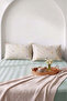 Green Lisa Double Flat Sheet Set - 3 Pieces - 2