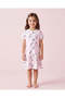 Girls White Daisy Floral Print Jersey Dress - 2