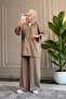 6644 - Stylish, Comfortable, Loose-Fitting Modal Fabric Women's Set with Hem Stitching Detail - 2