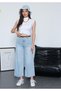 Women's High Waist Belted Loose Wide Leg Palazzo Jeans - 5