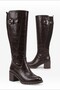 Jule Kroko Women's Boots with Zipper and Elastic Back