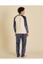 Senior Boys Navy Coral Fleece Night Suit - 5