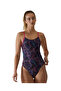 Women's Training Swimsuit Cutoutfit Stipple Petunia