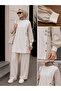 Women's Two-Thread Shirt Detailed Hijab Tunic - 2