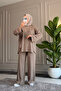 6655 - Stylish, Comfortable, Loose-Fitting Modal Fabric Women's Set with Zipper Detail - 2