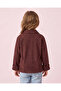 Girls Burgundy Velvet Shacket - 4