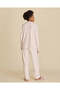 Senior Girls Pink And White Striped Microfleece Pyjama Set - 5