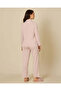 Women Pink Ruffle Trim Pyjama Set - 5