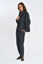 Women's Lined Plaid Patterned Jacket - 3