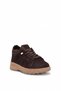 D26Ka-510 Women's Genuine Suede Leather Casual Shoes Brown - 2