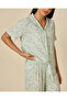 Women Green Printed Pyjama Set (2 Piece) - 4