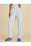 Senior Girls Blue Printed Microfleece Pajama Set - 4