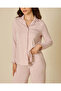 Women Pink Ruffle Trim Pyjama Set - 3