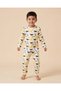 Boys Ivory Dinosaur Print Pyjama Set
