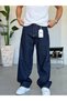 Men's Wide Leg Embroidered Denim Jeans