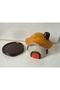 Smurfs Mushroom House Incense Burner Candle Holder Silicone Mold with Chimney Tray K-1623, Polyester Cement Stone Powder Plaster Mold - 6