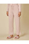 Women Pink Ruffle Trim Pyjama Set - 4