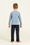 Father Son Stay Wild Blue Long Sleeve Pajama Set (Father Son Sold Separately) - 8