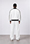 Men's Far from Basic Stripe Detailed Doubleface Tracksuit Set Ecru - 3