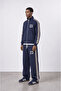 Men's 23 Stripe Detailed Doubleface Tracksuit Set Navy Blue - 2