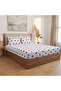 Double Sided Heart Patterned Wellsoft Quilt Sleeping Set 195X215 & 4 Pillowcases & Fitted Sheet - 4