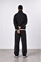 Men's Essentials Stripe Detailed Doubleface Tracksuit Set Black - 3