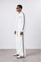 Men's Ffb Stripe Detailed Doubleface Tracksuit Set Ecru - 2