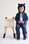 Two-Strap Hooded Cardigan 3-Piece Set (Big Dude) Indigo - 5