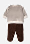 Velvet Pants with Booties 2-Piece Set (Cool Lion) Brown - 2