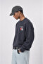 Men's Members Only Printed Oversize Sweatshirt Smoked - 3