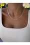Steel Sequin Chain Necklace - 3