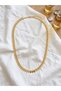 Sequin Chain Stainless Steel Gold Necklace