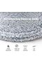 4-Pack Reusable Microfiber Mop Pads, 9" Square Washable Replacement Heads, Compatible with Spin Mops - 7