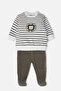 Velvet Pants with Booties 2-Piece Set (Cool Lion) Khaki
