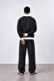Men's Far from Basic Stripe Detailed Doubleface Tracksuit Set Black - 3