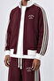 Men's Far from Basic Stripe Detailed Doubleface Tracksuit Set Claret Red - 4