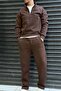 3-Strand Ruffled Winter Adjustable Elastic Waist Baggy Sweatpants Sun471 - 2