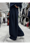 Navy Blue Loose Fit Belted Waffle Tracksuit Hm - 5