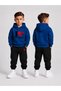 Boy's Hooded Sweatshirt and Rubber-Cuffed Sweatpants Set – Winter Top and Bottom Set